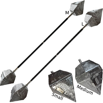 Diamanten houtskoolstaf: in combinatie met houtskool kun je hiermee vonkenwolken rond de kunstenaar creëren.